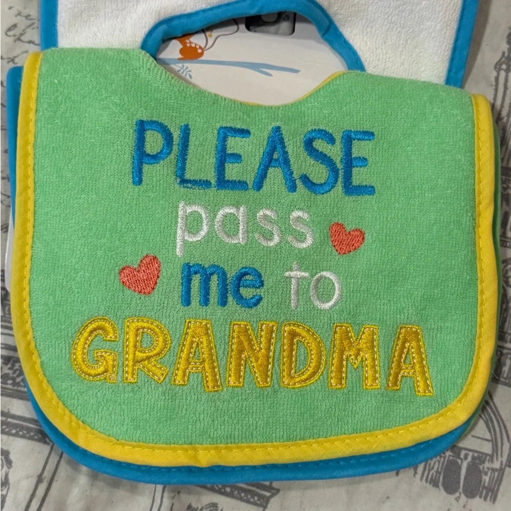 Parent’s Choice 4 Infant Grandma Grampa Bibs